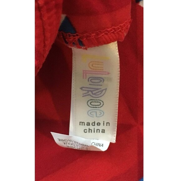 NWT LulaRoe TC Leggings Americana Red White Blue July 4th Maximalist Patriotic - Picture 3 of 3